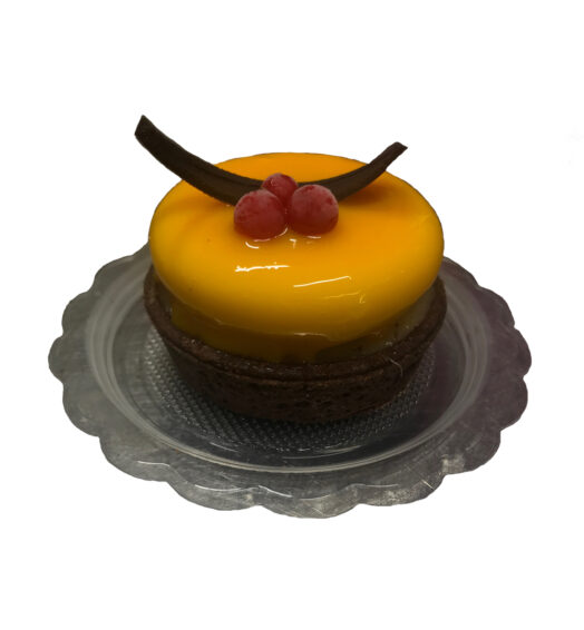 Tartelletta Mandorla / Cacao con Ananas e Mango