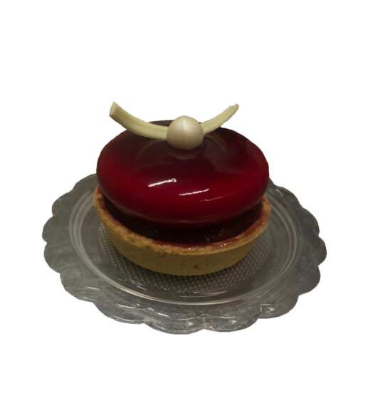 Tartelletta Mandorla / Cacao con Ciliegia e Amarena